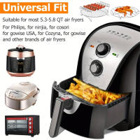 Rack De Acero Inoxidable Para Air Fryer Bandeja Y Soporte De Vapor Herramientas De Cocina Accesorios Para Horno BBQ Asador - details 1