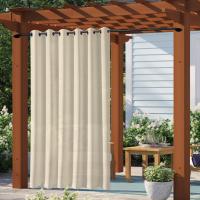 Cortina De Privacidad Impermeable Para Exterior 1PC Adumbral Para Gazebo Puerta Del Porche Pergola Patio Moderno Estilo Solido 100% Poliéster - details 8