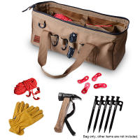 Bolsa De Herramientas Grande Para Camping Resistente Al Agua Con Bocón Amplio Para Almacenamiento Bolsa De Equipaje Para Aventuras Al Aire Libre - details 12