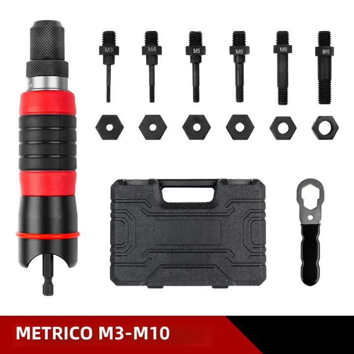 Kit De Conversor Para Destornillador De Redhead M3 M4 M5 M6 M8 M10 Herramienta De Inserción De Tornillos Para DIY En Casa Herramienta Eléctrica Removible - 1