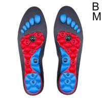 1 Par De Plantillas De Acupresión Para Pies High-end Para Hombres Y Mujeres Con Tecnología Magnética Ortopédica Y Gel Soporte Para Zapatos Absorbente De Sudor Y Antideslizante - details 12