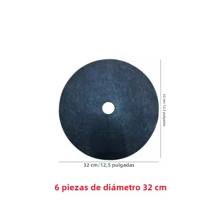 6PCS Anillo De Cobertura Para Árboles No Tejido Protector Antideslizante De 15cm-82cm Barreira De Maleza Para Jardinería - 1