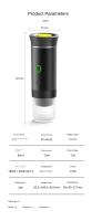 Cafetera de Espresso Portátil Compacta - Recargable por USB, Máquina de Café de Viaje Auto-Calentable con Tipo-C, Infusión Caliente y Fría, Compatible con Café Molido y Cápsulas para Camping, RV, Senderismo, Oficina-Marca Cecodadi - details 1
