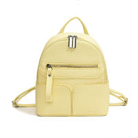 Mochila urbana sencilla de PU a juego para uso diario, mochila para mujer - details 2