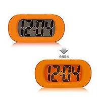 Resistente a los golpes Lcd Despertador con luz de noche (naranja) - details 0