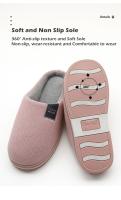 Zapatillas De Casa Para Hombre Invierno Cómodas Y Cálidas Antideslizantes Para Interior Pareja Pantuflas De Tela De Algodón - details 4