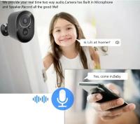 Cámara De Seguridad Inalámbrica Exterior 5MP Con Batería WiFi Cámara AI Con Silbato Y Luz De Escenario Visión Nocturna Compatible Con APP Tuya - details 5