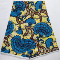 Tela De Estilo Nigéria Ghana Poliéster De Alta Calidad 6 Yardas 2025 Real Ankara Wax Lace Para Vestido De Fiesta Para Mujeres - details 5