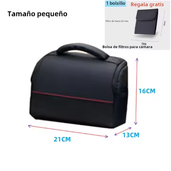 Bolso De Hombro Para Cámara Digital DSLR RF10 Resistente Al Agua Funda Para Fotografía Compatible Con Canon Nikon Sony Con Bolsillo Para Lentes - 1