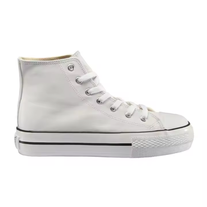 Zapatillas Moda Mujer JOHN SMITH LIBEL HIGH PIEL. Blanco - 1