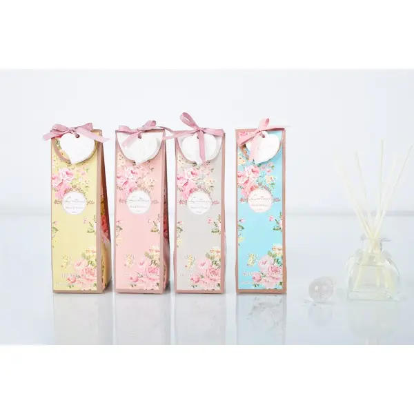 Lote de 12 Ambientadores Mikado 50 ml presentado en Caja de Cartón - Ambientadores Bodas Detalles regalos recuerdos Invitadas Originales - 1