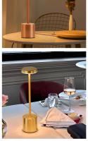 Lámpara De Mesa Recargable LED Sin Cable 3 Colores Regulación Sin Fin Portátil Luz De Mesa Para Decoración De Comedor Y Dormitorio - details 9