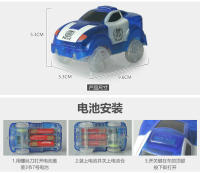 Coche De Rail DIY De Alta Velocidad Con Luz Eléctrica Juguetes Educativos Para Niños Material ABS Batería AA No Incluida - details 14