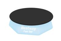 Cobertor Solar Lona Superior BESTWAY para Piscina Desmontable de varias medidas y modelos: rectangular, ovalado y circular de fácil instalación sobre el borde de la piscina. La lona evita que el agua se ensucie y lo calienta, en cierta medida. - details 8