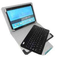 FGNS Funda con Teclado Español Ñ Bluetooth para Tableta de 9"-10.8" , Teclado inalámbrico con Funda de Cuero PU universal con enganches adaptables para Tableta Compatible con Android, Windows e iOS. - details 1