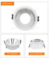Spotlight LED MR16 Module En Color Blanco Y Negro Instalación Enclavada En Aluminio Redondo Gu10 Foco Bajo Para Decoración De Habitaciones - details 10