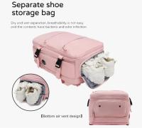 Travel Backpack for Vueling, EasyJet, Ryanair Aircraft Cabin 45x36x20 Waterproof Spacious Carry-On Luggage with Shoe Compartment and USB Port, Multi-Function Anti-Theft Backpack for Travel and Tours (2210-002 2350 D1) - details 6