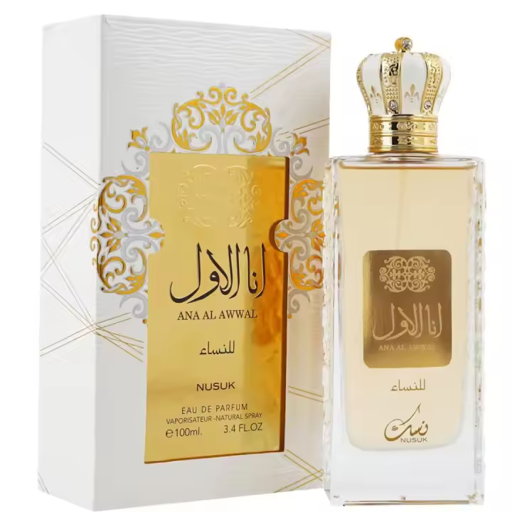 Perfume árabe de mujer Ana al Awwal Nusuk 100ml, Fragancia femenina dulce,sensual,oriental,Colonia de mujer NOVEDAD - 1