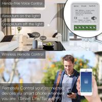 Interruptor Inteligente WiFi Tuya 2-vía RF433Mhz Módulo Relé Aprovechamiento Soporte Alexa Google Assistant Control Por App Smart Life 16A 20A - details 8