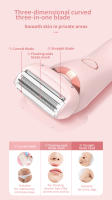 Epilador Eléctrico Para Mujer 2 En 1 Recargable Y a Prueba De Agua Con Doble Cabeza Pelacabello Remover De Cabello Recargable Para Cara Y Cuerpo - details 2