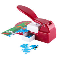 Máquina De Rompecabezas Jigsaw Creativa Para Fotos Y Cuadros Roja/Green Cortadora De Puzles DIY Para Niños Herramienta Manual Para Puzles De 4x6" - details 5