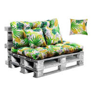 E-LONG Cojín para pallet, 4 unidades por pack (respaldo, asiento, 2 cojines 45x45) - details 5