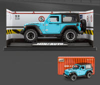 Coche De Juguete a Escala 1/32 Para Niños Y Adultos Con Puertas Abatibles Y Luz Vehículos Metálicos Para Wrangler Off-Road 7 Puertas - details 13
