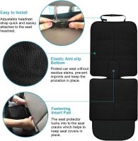 Protector de asiento de coche, Fundas protectoras de asiento de coche para niños/Perros con organizador, fundas antideslizantes para asientes de coche (Negro, 1 Paquete) - details 3