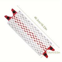 Almohadilla de repuesto de microfibra roja y blanca festiva para cabezas planas de la fregona-36Cm X 14In Gl - details 4