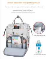 Bolso De Diaper Para Bebé Grande Capacidad Bolsa De Viaje Para Mamá Embarazada Con Asa Para Carrito De Compras Cierre De Cremallera Nylon Resistente Al Agua - details 2
