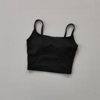 Sudadera Deportiva Transpirable Para Mujer Top De Fitness Push up Con Almohadillas Fijas Ropa De Yoga Vestido De Correr Material Nylon Spandex - details 1