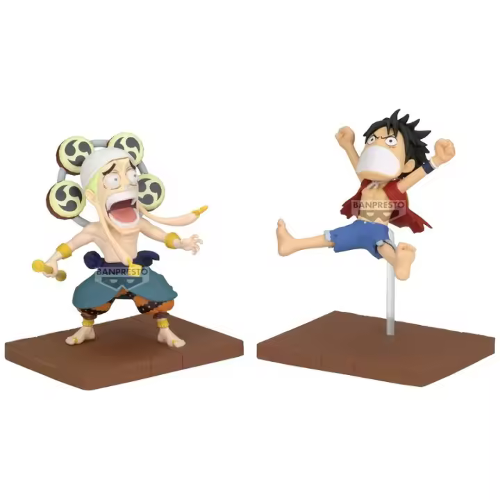 Figura Monkey D Luffy & Enel World Collectable One Piece 7cm - 1