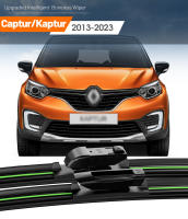 LimpiaFrente Pinceas De Parabrisas Delanteras Para Renault Captur Kaptur 2013-2023 Accesorios De Ventana Intelligent Boneless Wiper De Goma Natural - details 0