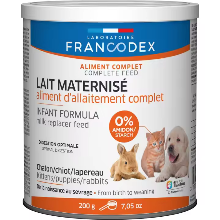 Leche maternizada 200g (CACHORROS GATITOS Y CONEJOS) - 1
