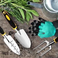 Juego De Herramientas De Jardín 4 Piezas Con Pájaro, Cultivador, Rascador De Mano Y Trowel De Transplante Guantes Para Rascar Y Suavizar La Tierra - details 1