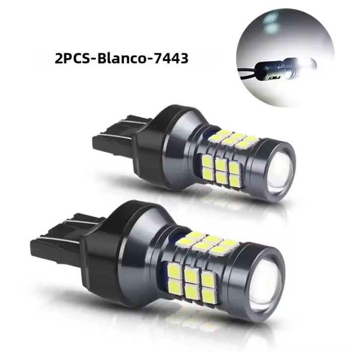 NLpearl 2Pcs T20 LED 7440 WY21W W21W Lámparas De Reversa 3030SMD Para Señal De Coche Luz De Respaldo Universal 12V 3W - 1