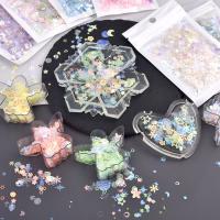 10g Mezcla De Lentejuelas Luminosas Para Brillar En La Oscuridad Con Diseño De Nieve Y Pluma Redonda Concauda Para Decoración De Joyería Y Uñas - details 4