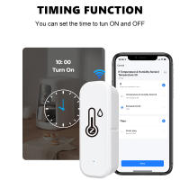 Sensor De Temperatura Y Humedad ZigBee WiFi Tuya Compatible Con Alexa Google Smart Life Para El Hogar Inteligente - details 6