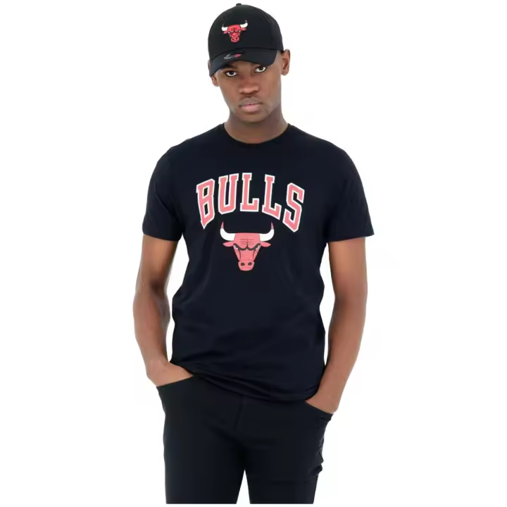 Camiseta de Manga Corta New Era Team Logo Tee Chibul Blk para hombre en color negro - 1