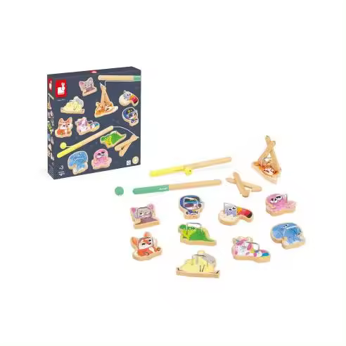 Juego de Habilidad Atrapa animales con pinzas - Alicates de Línea Applepop - Janod 03352 JU03352 JANOD - 1
