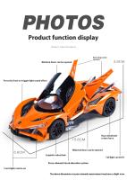 Modelo De Juguete De Aleación Apollo EVO a Escala 1:32 Con Diseño Futurista Efectos De Sonido Y Luz Acción De Resorte Ideal Para El Juego Infantil - details 2
