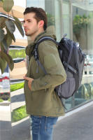 Mochila clásica de viaje para hombre, bolsa impermeable para ordenador portátil, senderismo, mochila escolar deportiva, nailon, para exteriores - details 14