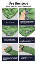 Alfombra De Dormir Para Acampar Al Aire Libre Plegable Con Almohadas Ultraligera Inflable Para Viajes Y Senderismo Matrícula De Natación En La Playa - details 2