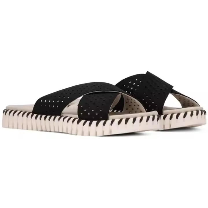 Sandalias marca Ilse Jacobsen modelo Tulip1575-001 para mujer en color negro - 1