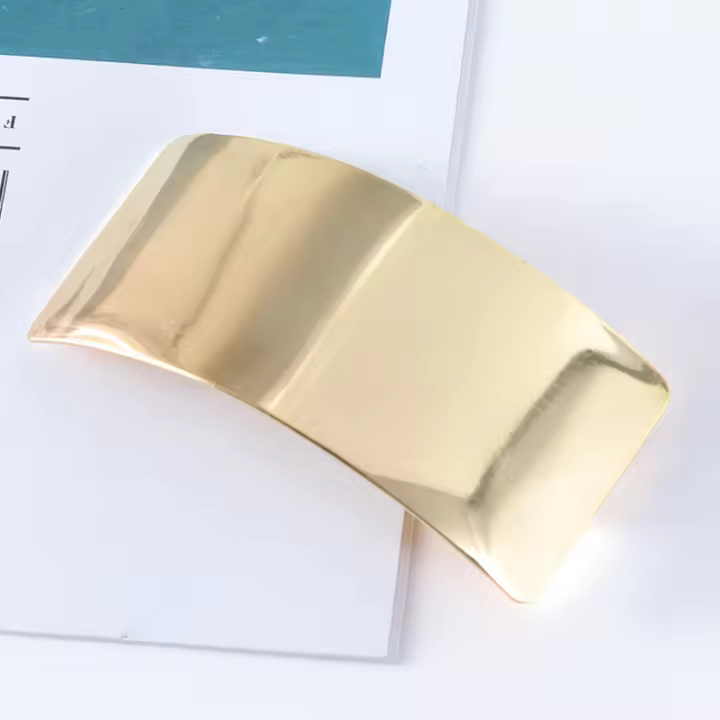 Pinza Para El Cabello De Metal Para Mujeres Geométrica Vintage En Oro Y Plata Accesorios Para El Cabello Soporte Para Cola De Caballo Para Niñas - 1