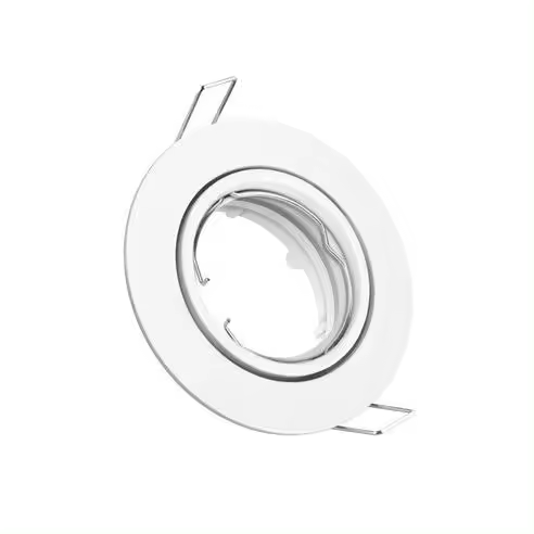 MATEL Kit Aro Basculante Matel Redondo Blanco Foco Empotrable LED - 1
