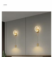 Lámpara De Pared LED Moderna Minimalista Para Dormitorio Y Sala De Estar Iluminación Interior Decorativa De Aluminio Incluye Bombillas - details 3