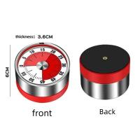 Nuevo Timer De Cocina De Acero Inoxidable Con Alarma Visual Y Magnético 60 Minutos Timer De Cocina Con Alarma Fuerte Y Magnética - details 9