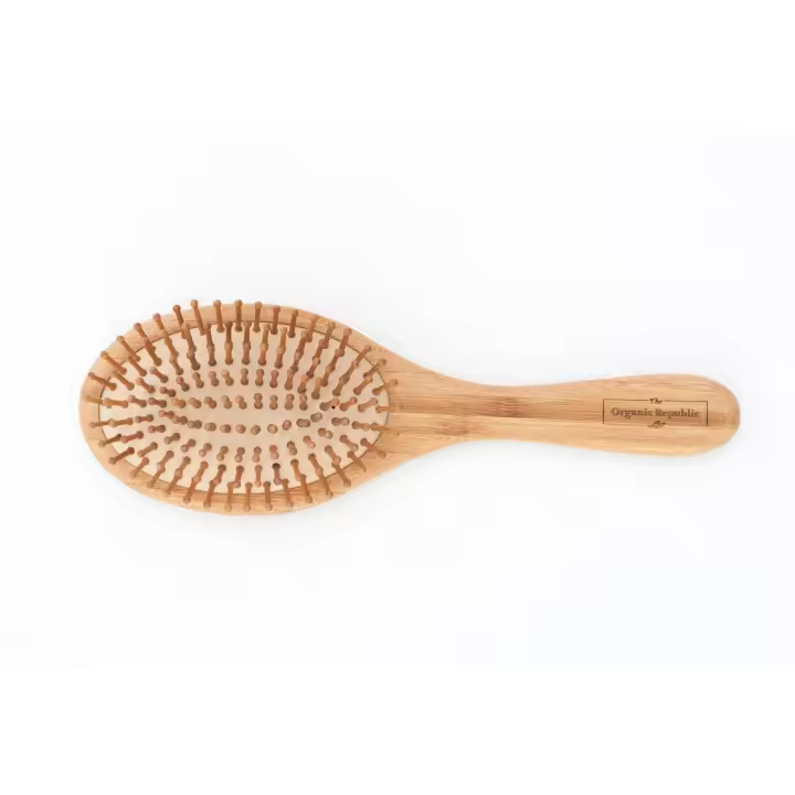 The Organic Republic Cepillo de Bambú Ecológico Anti-Rotura para Cabello Largo y Medio - 1