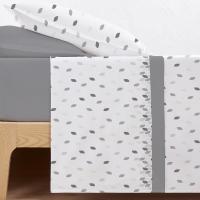 CARPE DIEM Sabanas Invierno térmicas de Coralina Estampadas, Doble Cara Térmica Mod. FORMAS Malva  para Cama 90,105,135,150 y 180 .Gramaje 200 gr/m extra suave - details 2